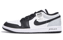Jordan Баскетбольные кроссовки Air 1 Low-Top Vintage, мужские, черно-серые 553558-132(team59-男款黑灰三) | black