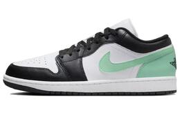 Jordan Кроссовки 1 Low Green Glow 553558-131 | white green