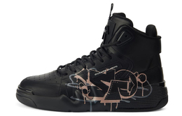 Кожаные кроссовки Talon Graffiti с принтом Giuseppe Zanotti, черный ru30032001 | black
