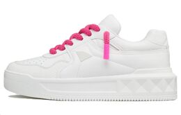Кожаные кроссовки Garavani One Stud XL Valentino, белый/розовый 3y2s0g37xtmkf6 | white pink
