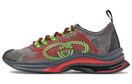 Gucci Низкие повседневные кроссовки RUN, мужские, серо-голубые 756885 usn10 1147 | gray cyan