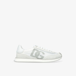 Кроссовки из замши и сетки с логотипом Aria Dolce & Gabbana, белый r04328258 | white