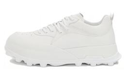 Массивные кожаные кроссовки с вставками Jil Sander, белый j32ws0040-p6244-102 | white