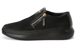 Кроссовки Conley с застежкой-молнией и бархатом Giuseppe Zanotti, черный iu20005013 | black