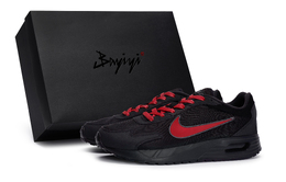 Nike Air Max Solo, противоскользящие и износостойкие, дышащие, низкие повседневные кроссовки, мужские, черно-красные dx3666-010(team80-男款秘行红s-box) | black red