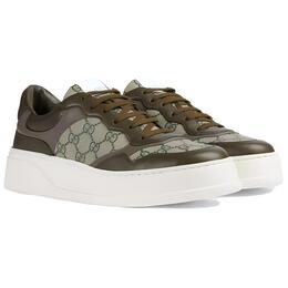 Gucci ГУЧЧИ Gg Supreme Кроссовки 'Бежевый Зеленый' 669582 upga0 3350 | beige green
