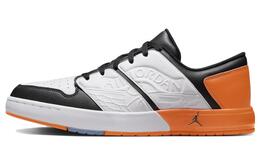 Кроссовки Nu Retro 1 Low Orange Blaze Jordan, белый/черный/оранжевый dv5141-108 | white black orange