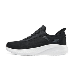 Мужские повседневные кеды Skechers BOBS Hands Free Slip Ins Technology низкие черные 118303-blk | black+giveaway