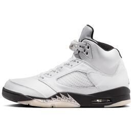 Кроссовки 5 Retro Reverse Metallic Jordan, белый/черный dd0587-110 | white black