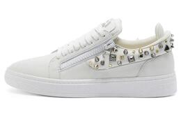 Низкие кеды, украшенные заклепками Giuseppe Zanotti, белый ru30024002 | white