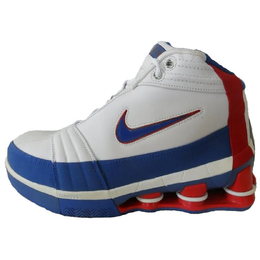 Nike Баскетбольные кроссовки Shox Vc Iv Shock Absorbers с высоким берцем, устойчивые к истиранию, белые, синие, красные 待定 | white blue red