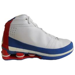Nike Shox VC IV Амортизирующие Противоскользящие Износостойкие Высокие Баскетбольные Кроссовки Мужские Белый Синий Красный 待定 | white blue red