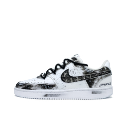 Nike Кроссовки для скейтбординга Court Vision 1 Low Top, мужские, черно-белые dh2987-101(team156-黑暗幽影骑士3.0) | white black