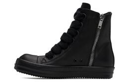 Высокие кеды на молнии Rick Owens, черный rr01d3892lcow2-9999 | black