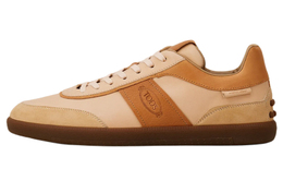 Tod's Низкие спортивные кроссовки мужские бежево-коричневые xxm68c0dp35qxd02lt