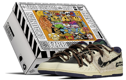 Nike Кроссовки для скейтбординга Dunk Low Top, мужские, цвет хаки, черный fv8106-361(teama-午夜废土s-box) | khaki black