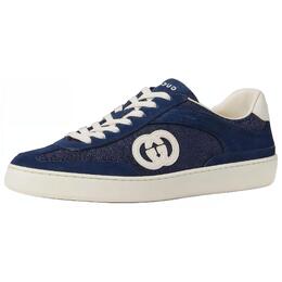 Кроссовки G74 'Interlocking G Blue Suede' Gucci, синий 791742 aadm0 4141 | blue
