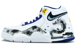 Nike Flight Legacy Vintage баскетбольные кроссовки мужские мид-топ черно-белые bq4212-102(team79-男款潜龙腾渊) | black white