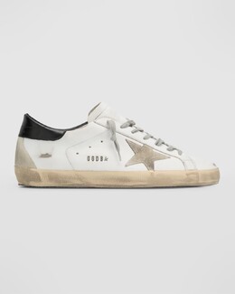 Мужские кожаные низкие кеды Super-Star Golden Goose prod263390055 | white/ice/black