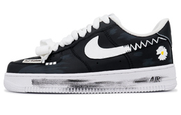 Nike Кроссовки Air Force 1 9 Game Manufacturing, черные, элегантные, для скейтбординга Daisy, низкие, мужские, черные, белые cw2288-111(team201-黑韵雏菊） | black elegance daisy