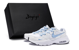 Nike Кроссовки Air Max Fusion с низким верхом, водонепроницаемые, мужские, белые, синие cj1670-102(team80-男薄荷苏打蓝s-box) | white blue