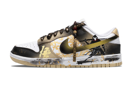 Nike Кроссовки для скейтбординга Dunk Low-Top, мужские, черно-золотые dv0833-100（team454-神话悟空） | black gold