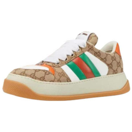 Gucci Кроссовки для скейтбординга GG Low-Top, мужские, темно-коричневые 816689fad7o | dark brown