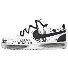 Nike Кроссовки Court Vision 1 с низким верхом, нескользящие, износостойкие, мужские, цвет: черный/белый dh2987-101(team479-墨染文竹) | ink dyed pothos