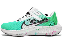 Nike Air Zoom Pegasus 40 Износостойкие Дышащие Противоскользящие Низкие Беговые Кроссовки Мужские Ярко-Зеленый, Энергичный Голубой dv3853-102(team400-橘子汽水男款青) | vitality cyan