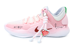 Nike Hyperdunk X Амортизация Противоскользящие и Износостойкие Низкие Баскетбольные Кроссовки Мужские Розовые Белые ar0465-100（team529-爱意绽放） | pink