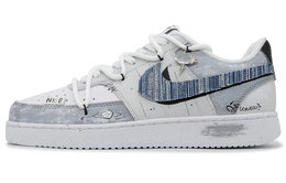 Кроссовки Nike Court Vision 1 Rain Medium Youth противоскользящие износостойкие низкие серо-голубые для скейтбординга dh2987-101(team459-男款雨中少年) | youth in the rain