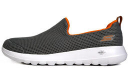 Прочные дышащие низкие повседневные кроссовки мужские оранжево-серые Skechers 54638-gyor | orange gray