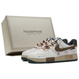 Кроссовки Nike Air Force 1 Skateboard мужские низкие бело-зелено-коричневые hf1939-100(teamh-男款峰顶见云s-box) | white brown green