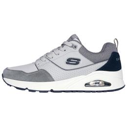 Skechers Скейчерс Мужские серые кроссовки Uno Low Top для повседневного бега 183020-gry | gray