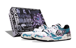 Nike Full Force Износостойкие Низкие Кроссовки для Скейтбординга Мужские Белый Фиолетовый Зеленый fb1362-101（team250-碧落紫霁b-box） | white purple green