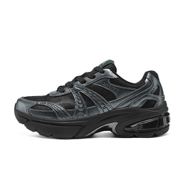 Дышащие низкие кроссовки для бега мужские черные Skechers 183216-gun | black