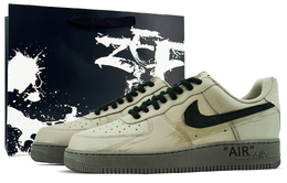 Nike Кроссовки Air Force 1 Coverage с низким верхом, устойчивые к истиранию и скольжению, мужские, зелено-коричневые hq1176-222(team97-水墨美拉德s-box） | green brown