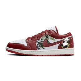 Jordan Баскетбольные кроссовки Air 1 Durable Breathable Low Top Vintage, мужские, цвет Sand Dune Red fj3459-160(team10-墨竹熊猫) | red