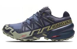 Кроссовки Speedcross 6 Gore Tex Grisaille Carbon Tea Salomon, серо-голубой l47465500 | blue gray