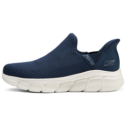 Skechers Легкие дышащие повседневные низкие кроссовки Go Walk Fle Hands Free Slip Ins Technology Rebound, черные, мужские 118306-nvy | marine blue+giveaway