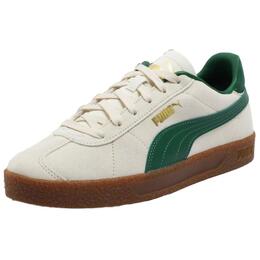 Puma Низкие кроссовки для скейтбординга Club, унисекс, белые, зеленые 401514-05 | snow-dark green-gold