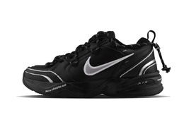 Nike Air Monarch 4 Противоскользящие и износостойкие легкие низкие кроссовки на массивной подошве унисекс, черные, серебристые 415445-001(team129-银色彼岸) | black silver