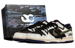 Nike Кроссовки для скейтбординга Dunk Digimon с противоскользящим покрытием, износостойкие, унисекс, черные fv8106-181（team63-数码宝贝sbox） | black