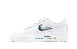 Nike Коллекция масляных картин Air Force 1 «Звездное небо» Противоскользящие износостойкие низкие кроссовки для скейтбординга, женские, белые dd8959-100(team140-油画星空2.0) | white