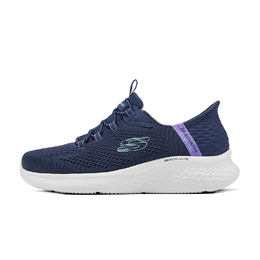 Дышащие легкие низкие повседневные кроссовки Женские Navy Skechers, Marine Blue 150017-nvmt | marine blue
