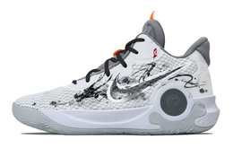 Nike Баскетбольные кроссовки KD Trey 5 IX унисекс, средний верх, черный/белый/серый/красный cw3402-011(team529-男女同款笔走苍龙) | light gray
