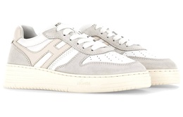 Кожаные кроссовки на платформе с вставками H630 Women's Hogan hxw6300eu50odz0zs5