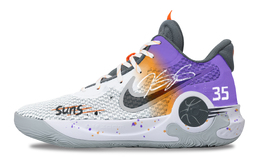 Nike Баскетбольные кроссовки KD Trey 5 IX унисекс, средний верх, серые/оранжевые/фиолетовые/белые/черные cw3402-011(team529-男女同款太阳队) | gray orange purple