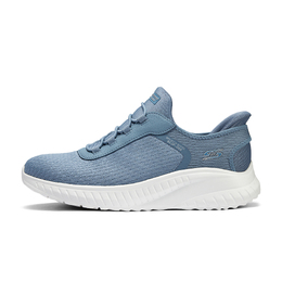 Женские повседневные кроссовки низкие темно-серо-голубые Skechers 117504w-slt | dark gray blue