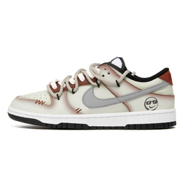 Nike Кроссовки для скейтбординга Dunk Retro Lemon Quirky Fairy Tale с антискользящим покрытием, унисекс, бежевого цвета dd1391-100 (team399-怪诞童话) | ecru